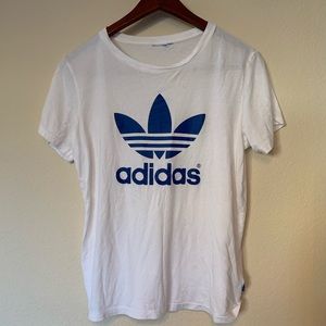 Adidas Short Sleeve w/ Blue Logo